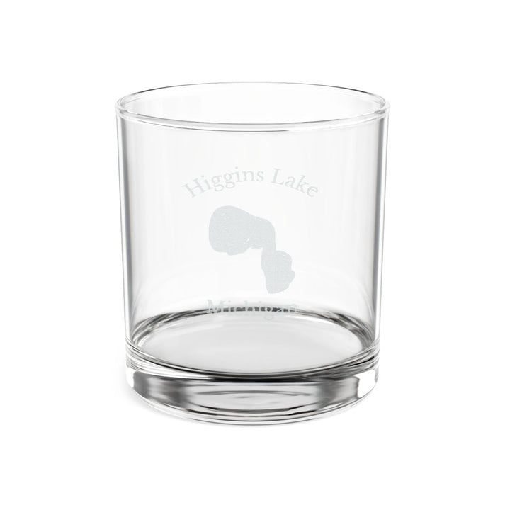 Michigan  Higgins  Lake  Engraved  Whiskey  Glass  other  position  view  from  front  10.5oz.webp