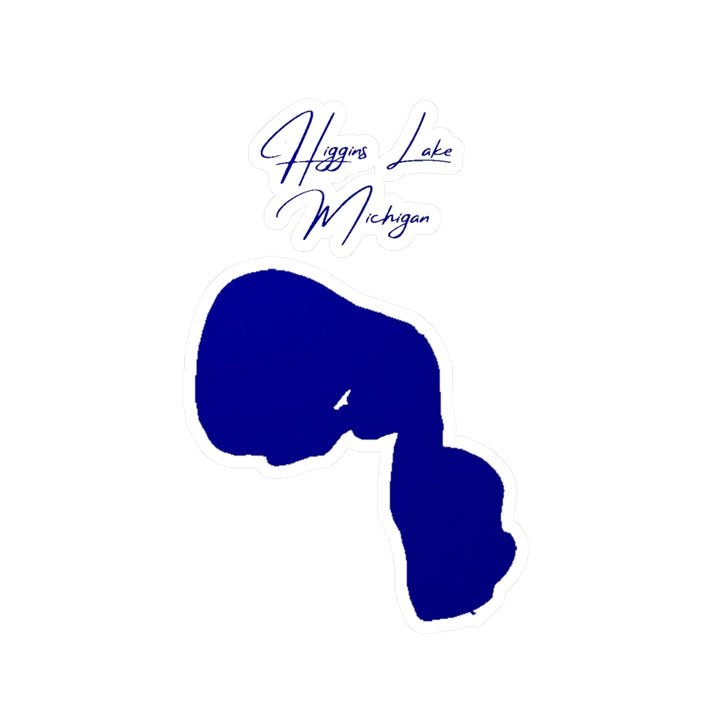 Michigan  Higgins  Lake  Vinyl  Decal  other  position  view  from  front  4  x  6.webp