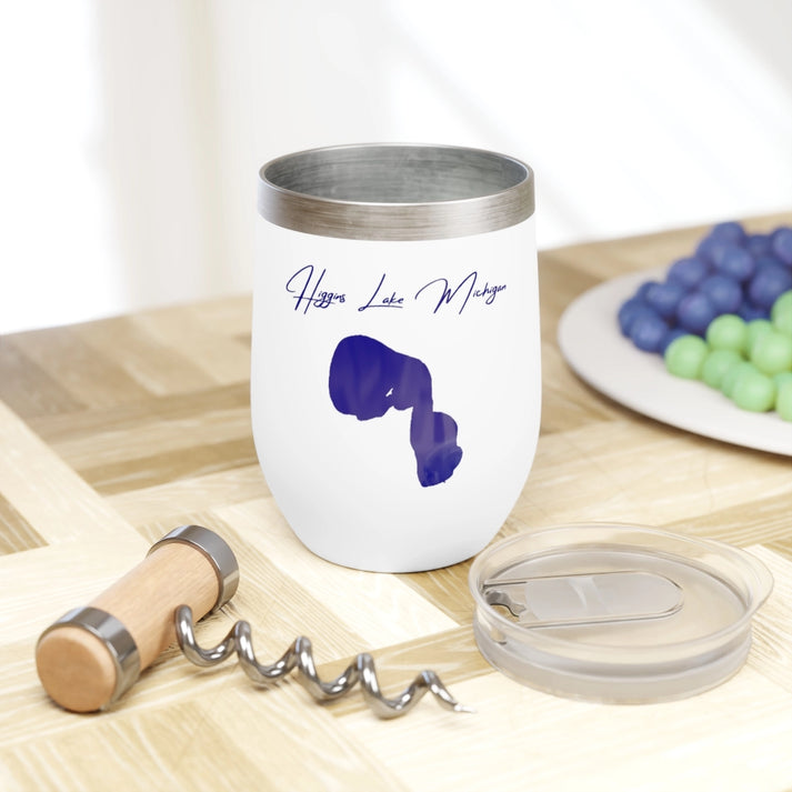 Michigan  Higgins  Lake  Wine  Tumbler  other  position  view  from  context  white.webp