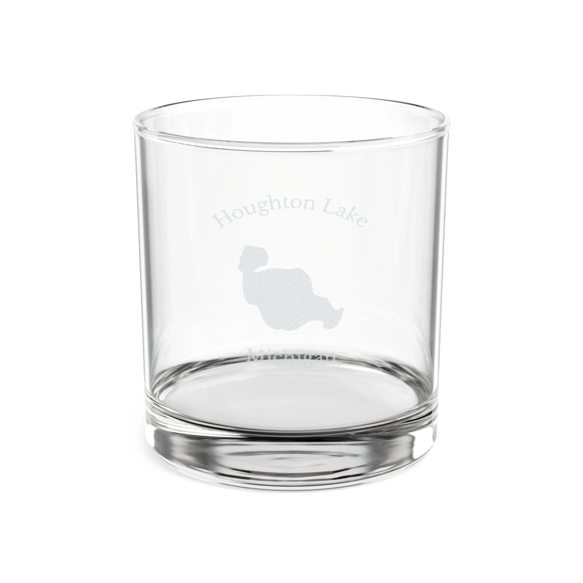 Michigan  Houghton  Lake  Engraved  Whiskey  Glass  other  position  view  from  front  10.5oz.webp