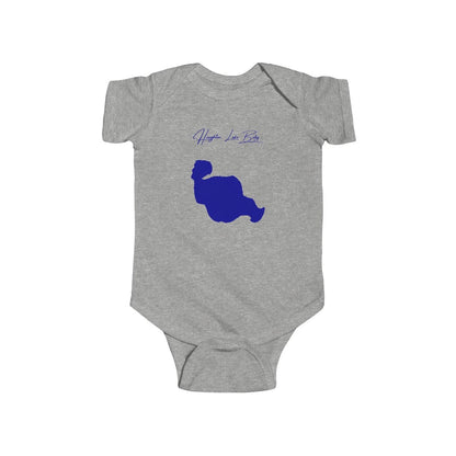 Michigan  Houghton  Lake  Onesie  front  position  view  from  front  heather.webp