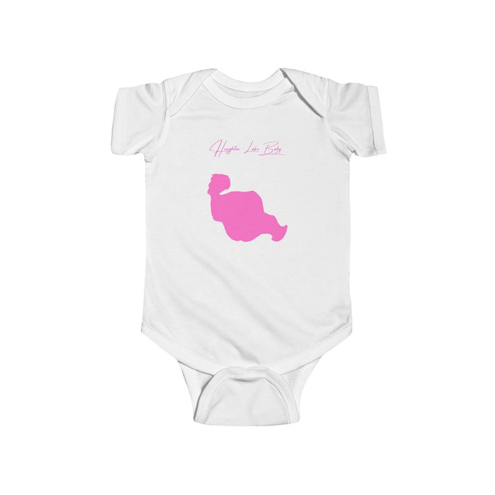 Michigan  Houghton  Lake  Onesie  front  position  view  from  front  white.webp