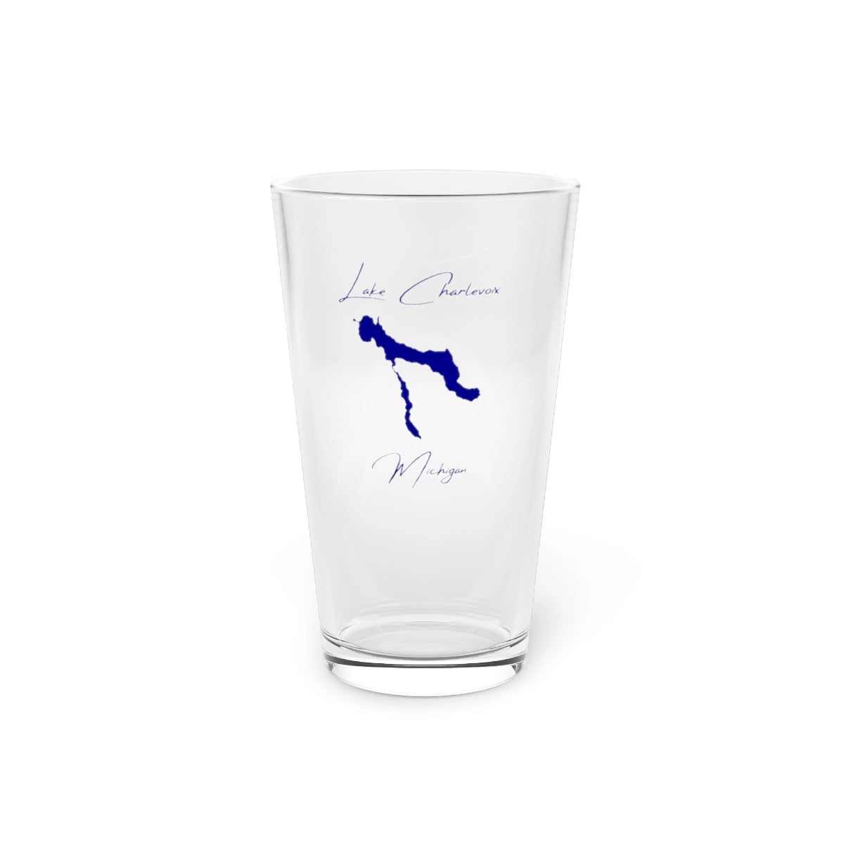 Michigan  Lake  Charlevoix  16oz  Pint  Glass  front  position  view  from  front  16oz.webp