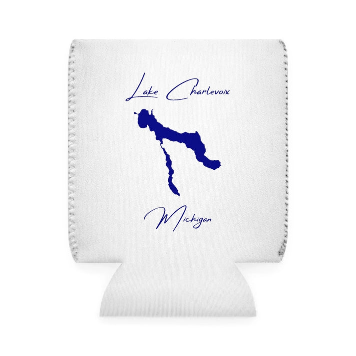 Michigan  Lake  Charlevoix  Can  Koozie  front  position  view  from  front-1  white.webp