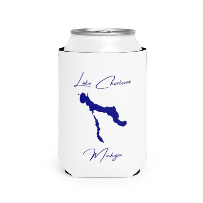 Michigan  Lake  Charlevoix  Can  Koozie  front  position  view  from  front-2  white.webp
