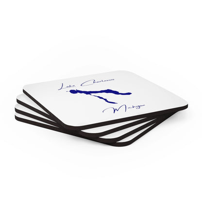 Michigan  Lake  Charlevoix  Coaster  Set  front  position  view  from  stacked  3.75  x  3.75.webp