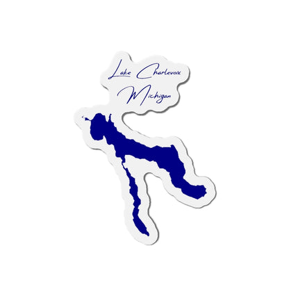 Michigan  Lake  Charlevoix  Die  Cut  Magnet  front  position  view  from  front  4  x  4.webp