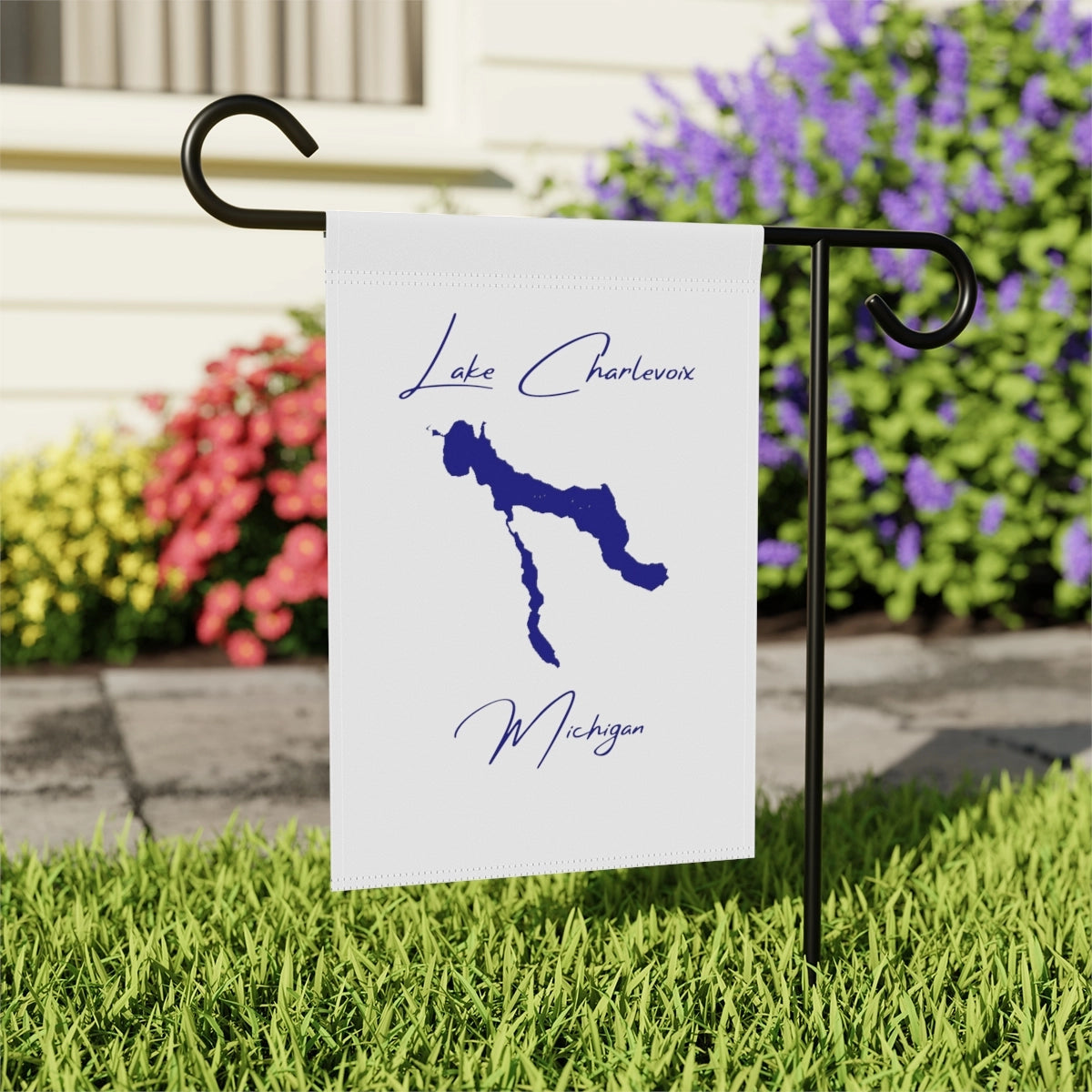 Michigan  Lake  Charlevoix  Garden  Banner  other  position  view  from  context-2  12''  x  18''.webp