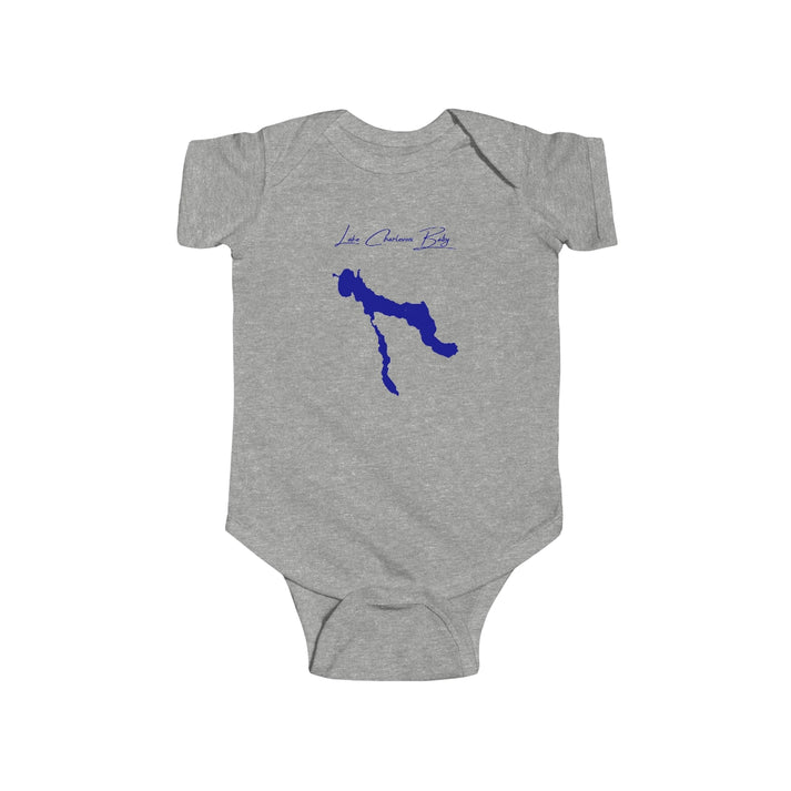 Michigan  Lake  Charlevoix  Onesie  front  position  view  from  front  heather.webp