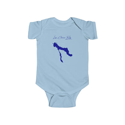 Michigan  Lake  Charlevoix  Onesie  front  position  view  from  front  light  blue.webp