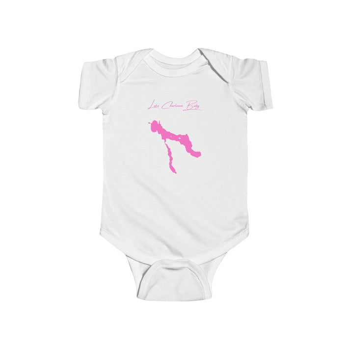 Michigan  Lake  Charlevoix  Onesie  front  position  view  from  front  white.webp