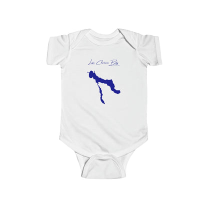 Michigan  Lake  Charlevoix  Onesie  front  position  view  from  front  white.webp