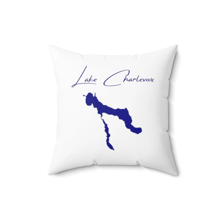Michigan  Lake  Charlevoix  Pillow  front  position  view  from  back  16  x  16.webp