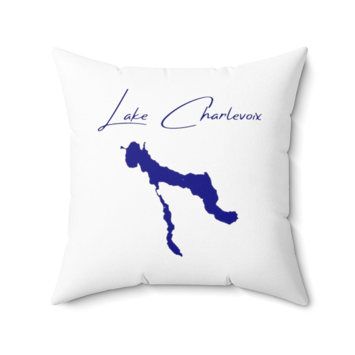 Michigan  Lake  Charlevoix  Pillow  front  position  view  from  back  20  x  20.webp