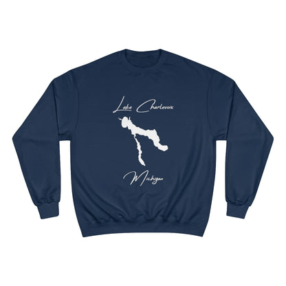 Michigan  Lake  Charlevoix  Sweatshirt  front  position  view  from  front  navy.webp
