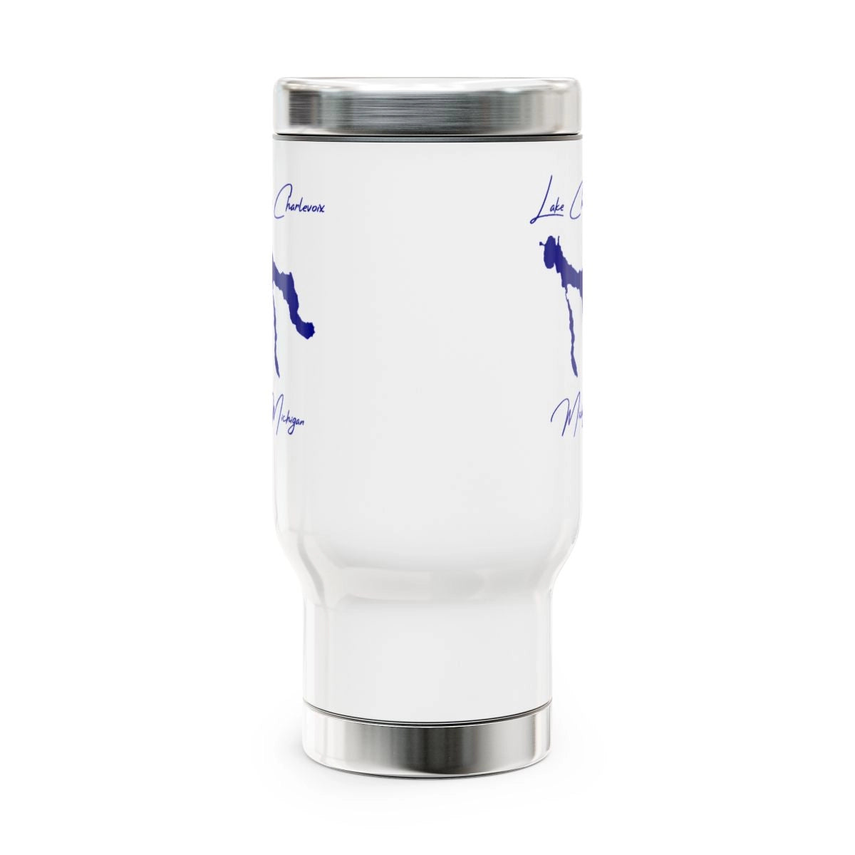 Michigan  Lake  Charlevoix  Travel  Mug  other  position  view  from  front  14oz.webp