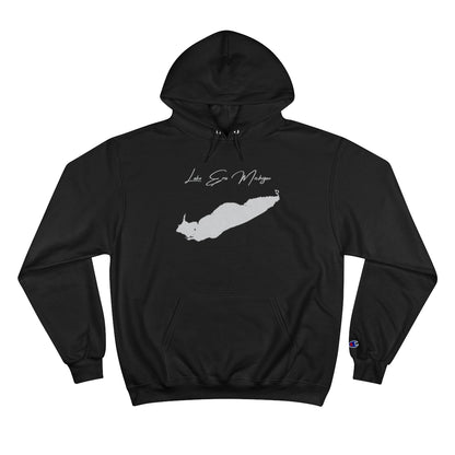 Michigan  Lake  Erie  Hoodie  front  position  view  from  front  black.webp
