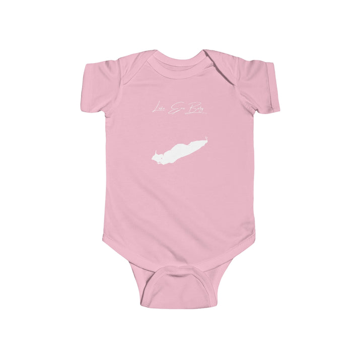 Michigan  Lake  Erie  Onesie  front  position  view  from  front  pink.webp