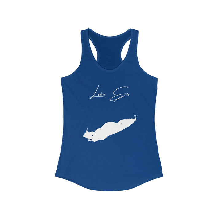 Michigan  Lake  Erie  Racerback-Tank  front  position  view  from  front  solid  royal.webp