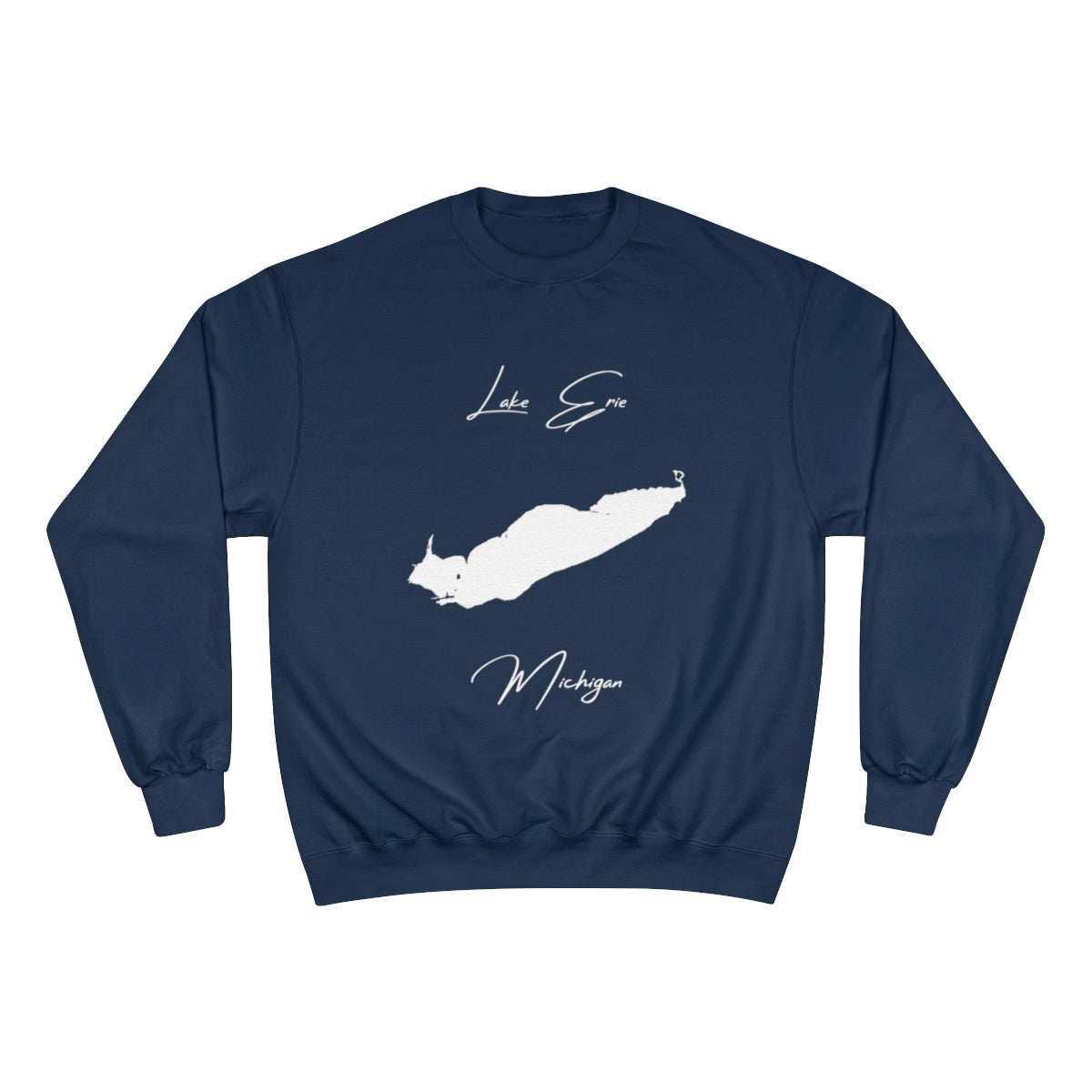 Michigan  Lake  Erie  Sweatshirt  front  position  view  from  front  navy.webp