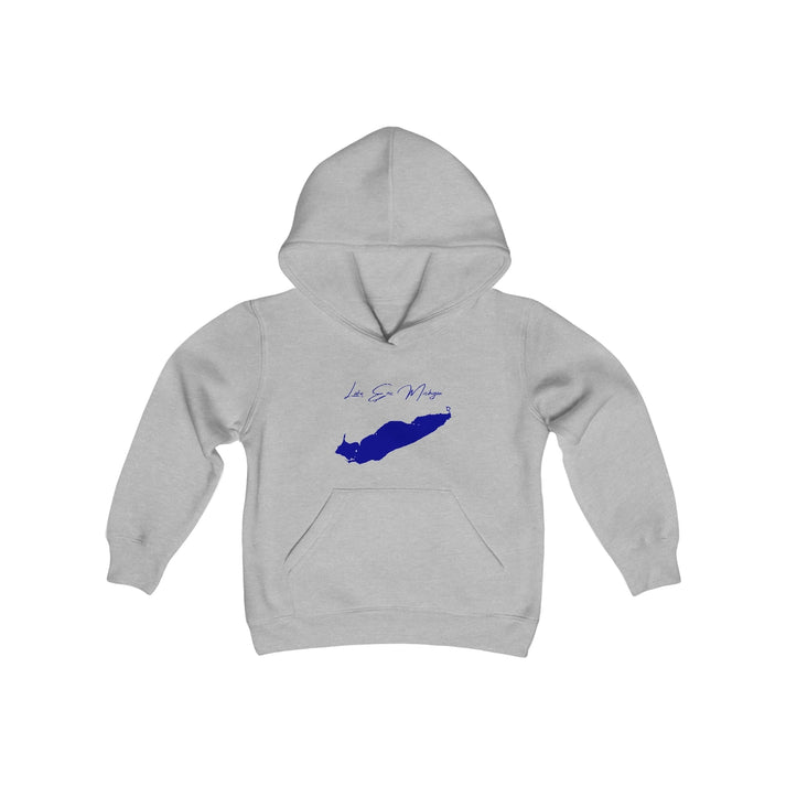 Michigan  Lake  Erie  Youth  Hoodie  front  position  view  from  front  sport  grey.webp