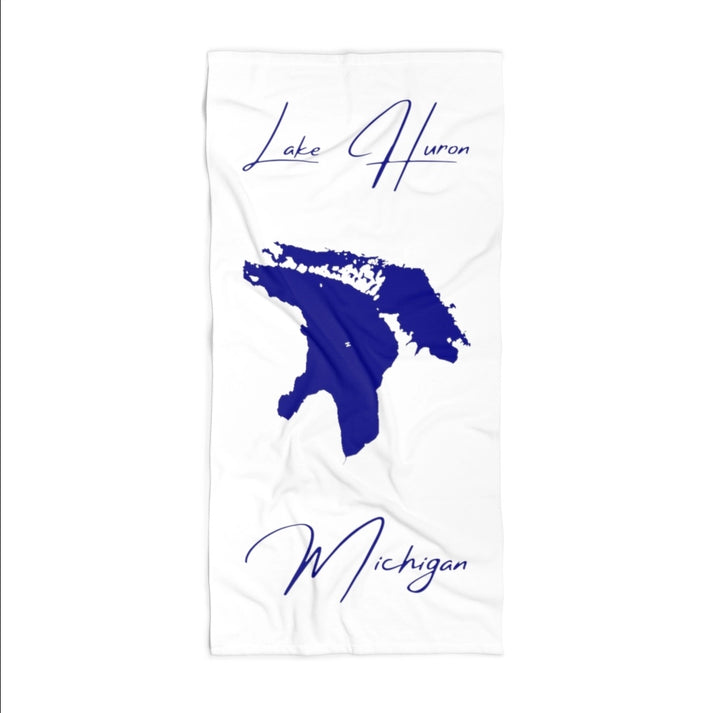 Michigan  Lake  Huron  Beach  Towel  front  position  view  from  front  36  x  72.webp