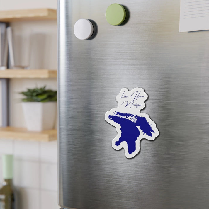 Michigan  Lake  Huron  Die  Cut  Magnet  front  position  view  from  context-2  4  x  4.webp