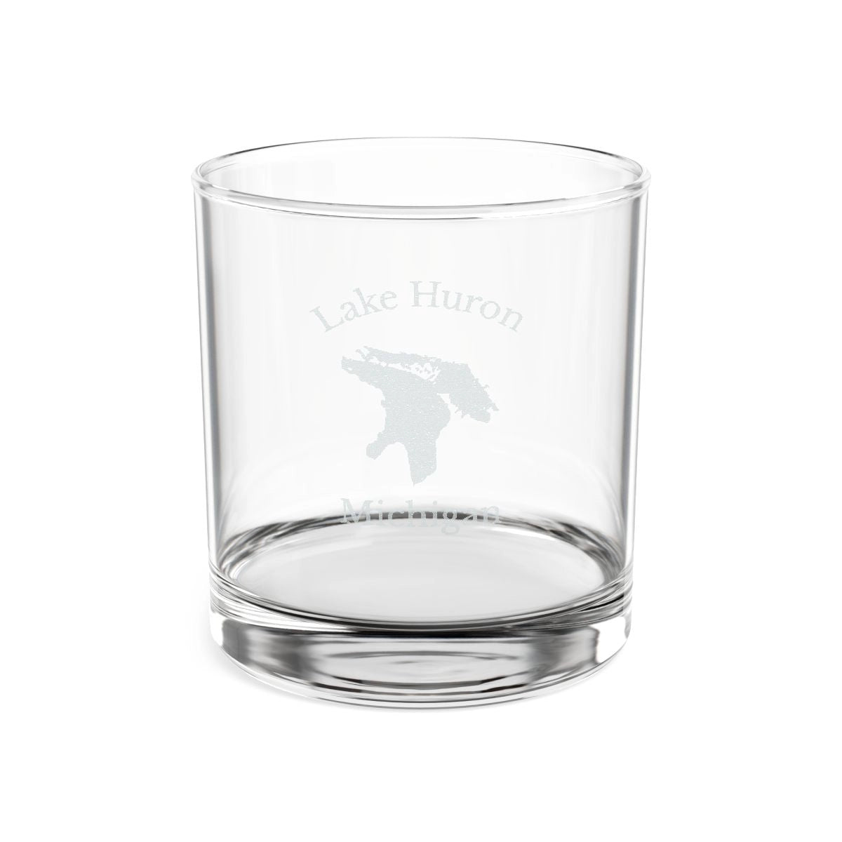 Michigan  Lake  Huron  Engraved  Whiskey  Glass  other  position  view  from  front  10.5oz.webp