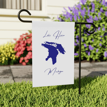 Michigan  Lake  Huron  Garden  Banner  other  position  view  from  context-2  12''  x  18''.webp