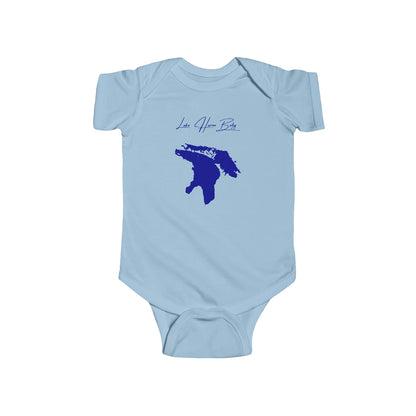 Michigan  Lake  Huron  Onesie  front  position  view  from  front  light  blue.webp