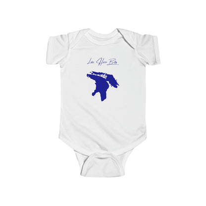 Michigan  Lake  Huron  Onesie  front  position  view  from  front  white.webp