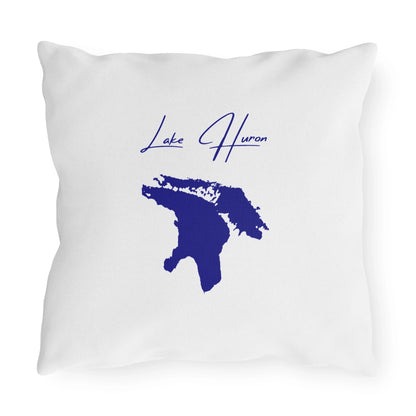 Michigan  Lake  Huron  Outdoor  Pillow  back  position  view  from  back  16  x  16.webp