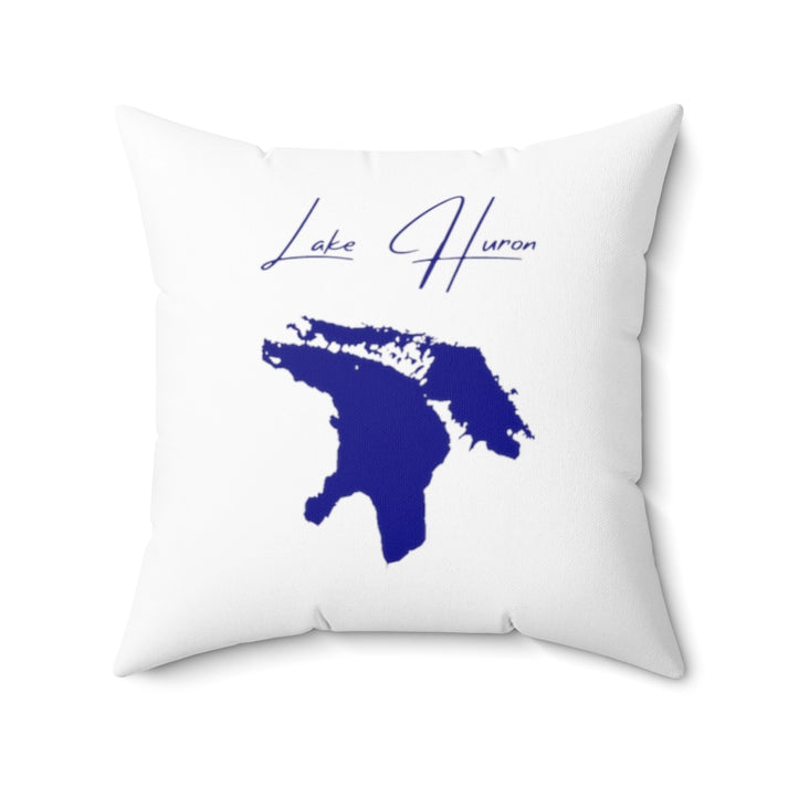 Michigan  Lake  Huron  Pillow  front  position  view  from  back  20  x  20.webp