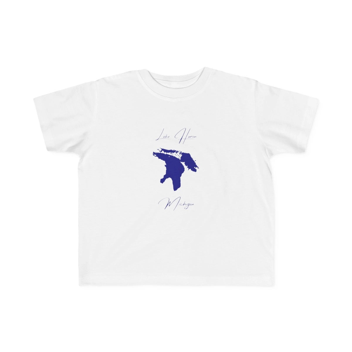 Michigan  Lake  Huron  Toddler  T-shirt  front  position  view  from  front  white.webp