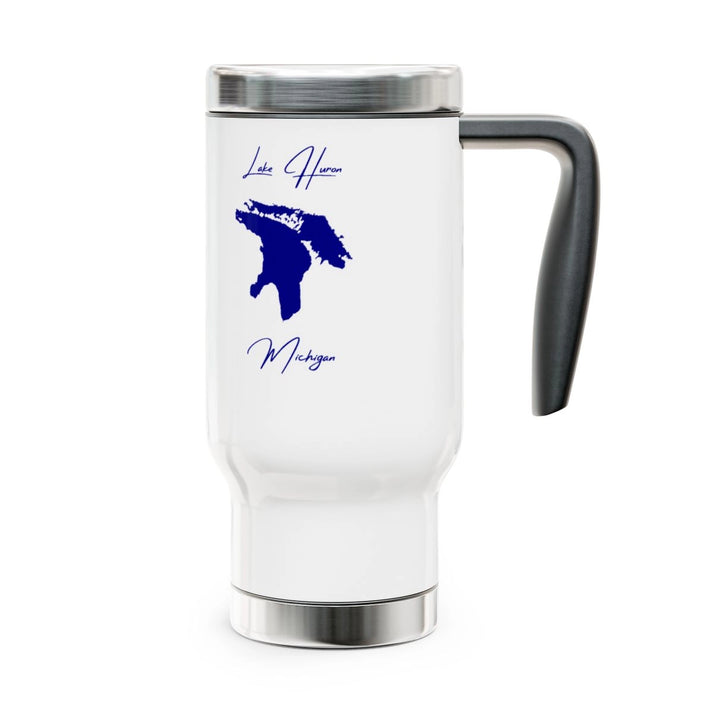 Michigan  Lake  Huron  Travel  Mug  other  position  view  from  right  14oz.webp