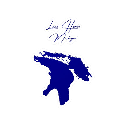 Michigan  Lake  Huron  Vinyl  Decal  other  position  view  from  front  4  x  6.webp