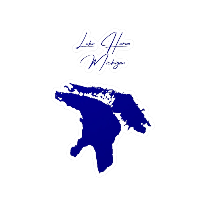 Michigan  Lake  Huron  Vinyl  Decal  other  position  view  from  front  4  x  6.webp