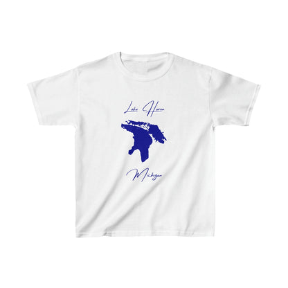Michigan  Lake  Huron  Youth  T-shirt  front  position  view  from  front  white.webp