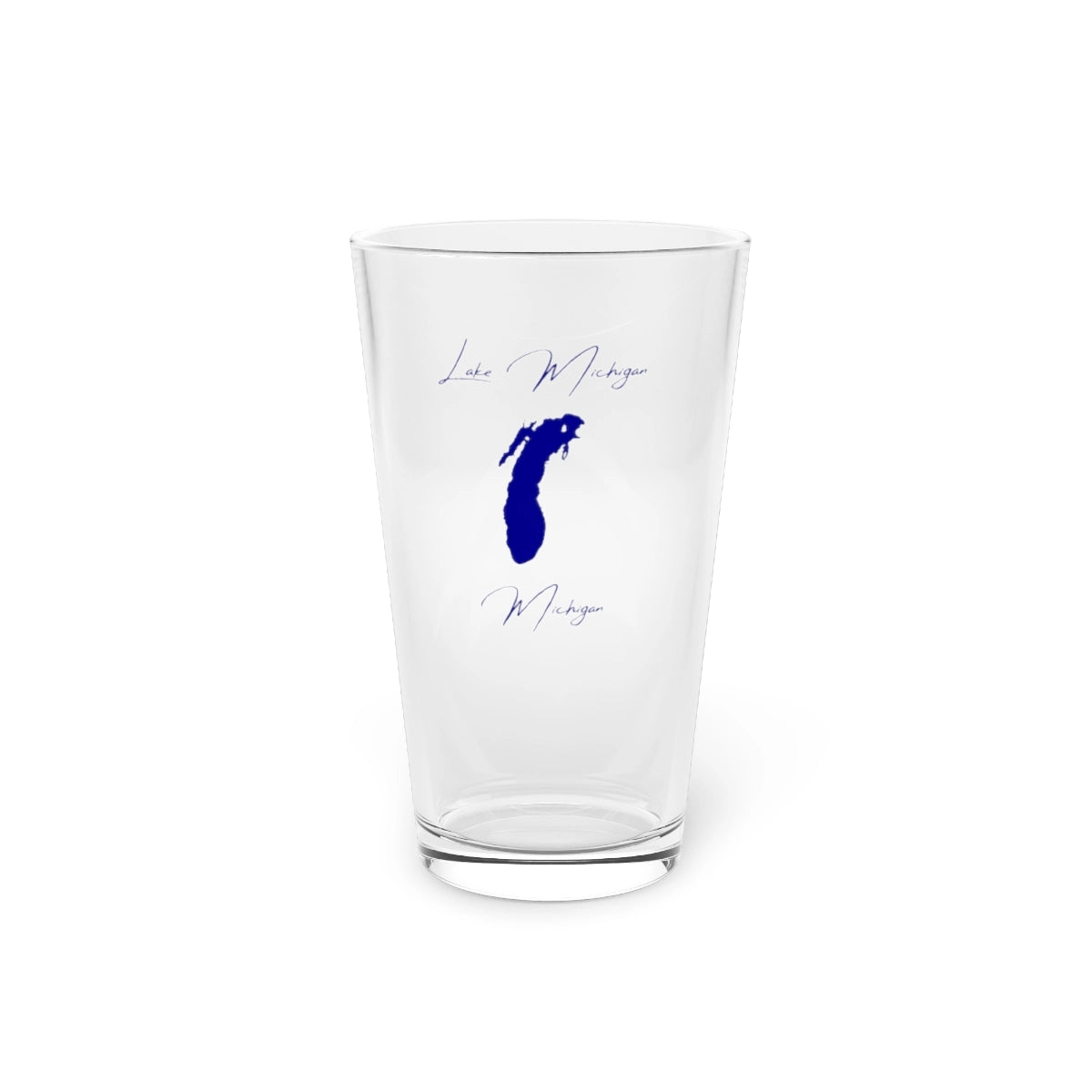 Michigan  Lake  Michigan  16oz  Pint  Glass  front  position  view  from  front  16oz.webp