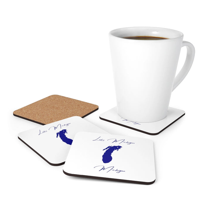 Michigan  Lake  Michigan  Coaster  Set  front  position  view  from  context-1  3.75  x  3.75.webp