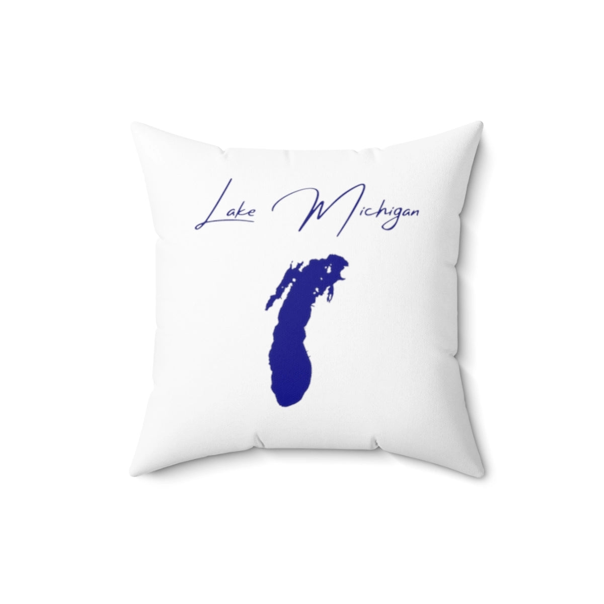 Michigan  Lake  Michigan  Pillow  front  position  view  from  back  16  x  16.webp