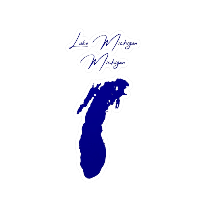 Michigan  Lake  Michigan  Vinyl  Decal  other  position  view  from  front  4  x  6.webp