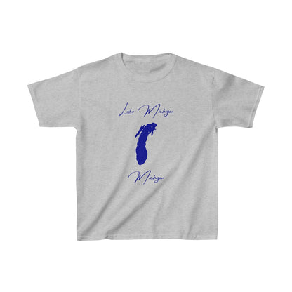 Michigan  Lake  Michigan  Youth  T-shirt  front  position  view  from  front  sport  grey.webp
