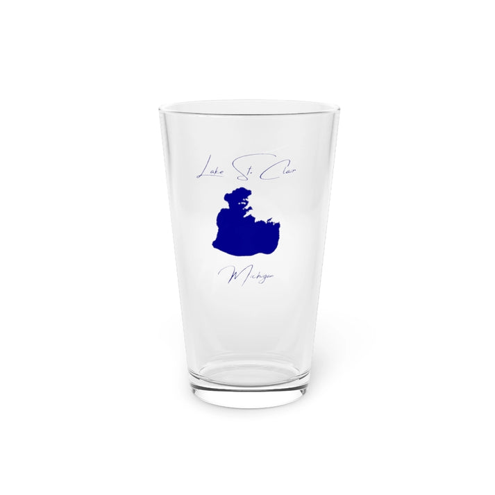 Michigan  Lake  St.  Clair  16oz  Pint  Glass  front  position  view  from  front  16oz.webp