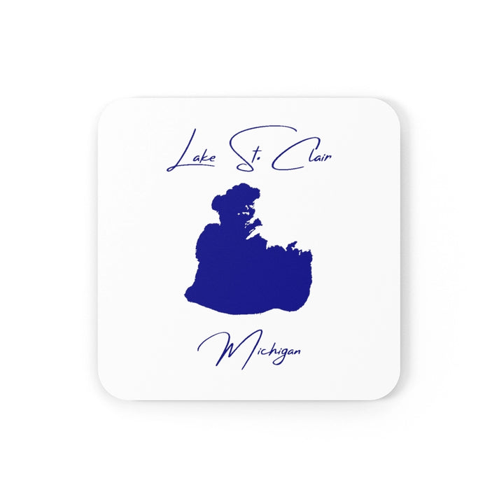 Michigan  Lake  St.  Clair  Coaster  Set  front  position  view  from  front  3.75  x  3.75.webp