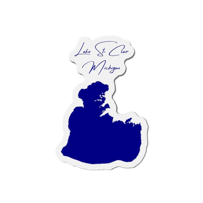 Michigan  Lake  St.  Clair  Die  Cut  Magnet  front  position  view  from  front  4  x  4.webp