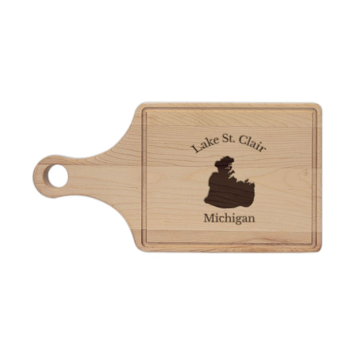 Michigan  Lake  St.  Clair  Engraved  Cutting  Board  front  position  view  from  front  maple.webp