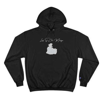 Michigan  Lake  St.  Clair  Hoodie  front  position  view  from  front  black.webp