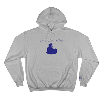 Michigan  Lake  St.  Clair  Hoodie  front  position  view  from  front  light  steel.webp