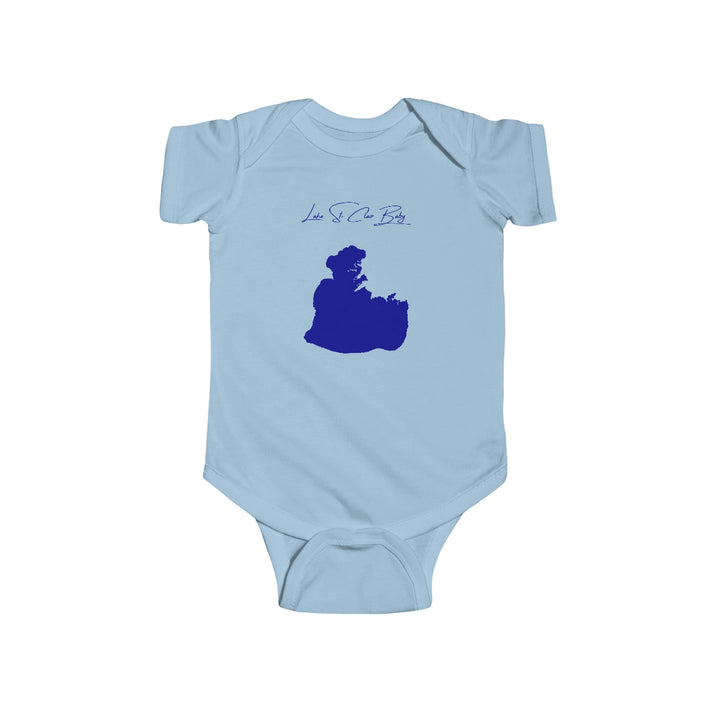 Michigan  Lake  St.  Clair  Onesie  front  position  view  from  front  light  blue.webp